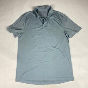 Lululemon Polo Men's Size Large* Blue Lightweight - Flaw